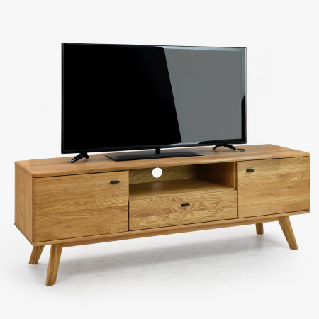 Masivní tv komoda dub na nohou