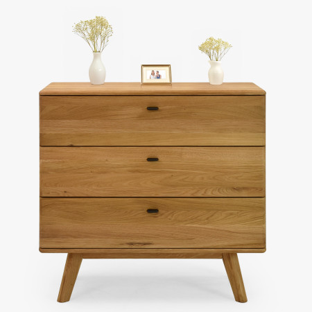 Dubová komoda se šuplíky na nohou