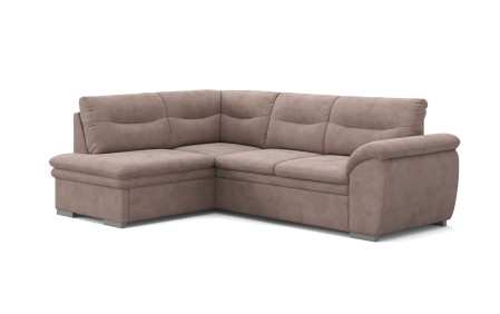 Rohová rozkládací sedací souprava s úložným prostorem LEANDRA OTM/SK - 2F