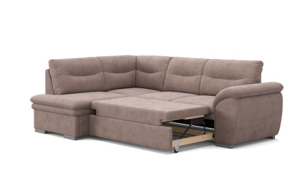 Rohová rozkládací sedací souprava s úložným prostorem LEANDRA OTM/SK - 2F