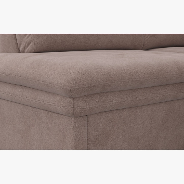 Rohová rozkládací sedací souprava s úložným prostorem LEANDRA OTM/SK - 2F