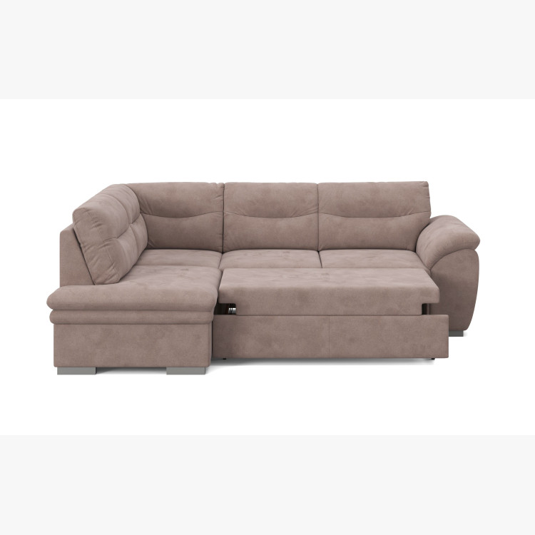 Rohová rozkládací sedací souprava s úložným prostorem LEANDRA OTM/SK - 2F