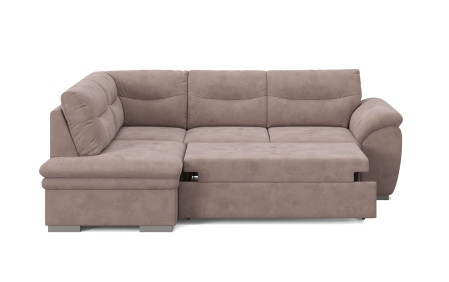 Rohová rozkládací sedací souprava s úložným prostorem LEANDRA OTM/SK - 2F