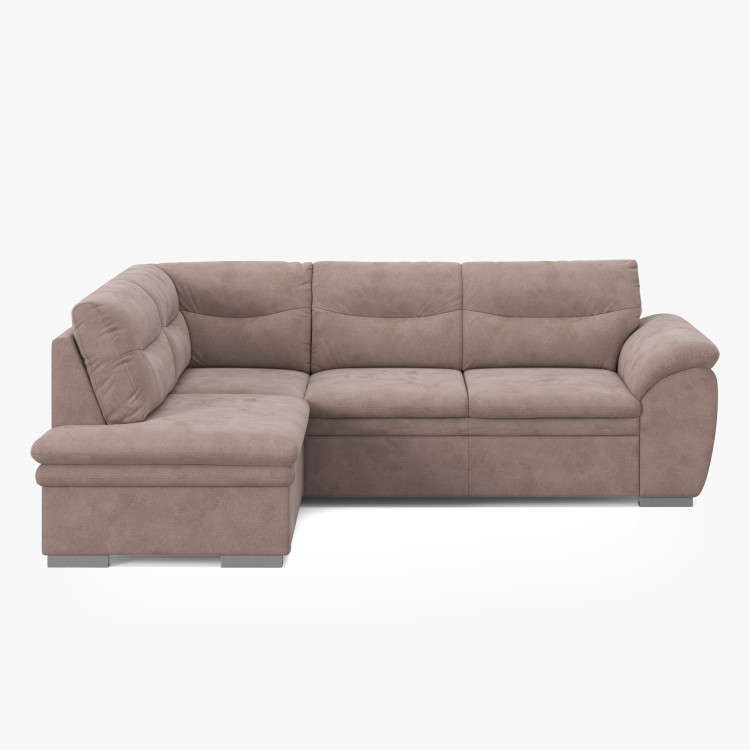 Rohová rozkládací sedací souprava s úložným prostorem LEANDRA OTM/SK - 2F