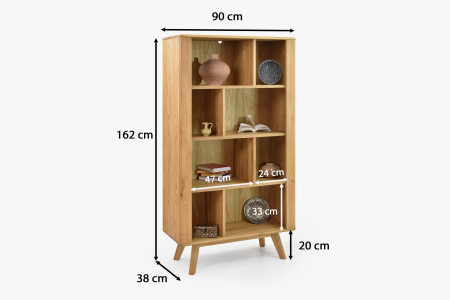 Dubový regál na nohou