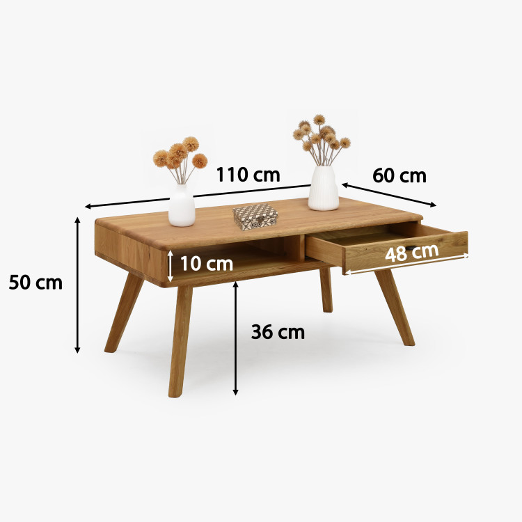 Konferenční stolek dub 110 x 60 cm