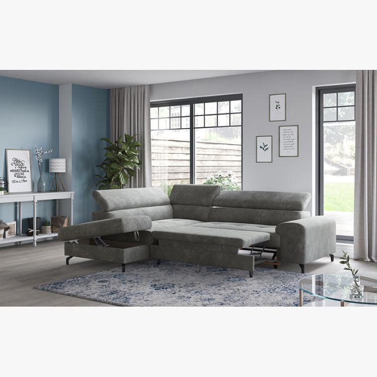 Rohová sedačka s funkcí spaní, Roh v ľavo