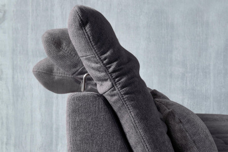 Rohová sedací souprava Carolina šedá - roh v pravo