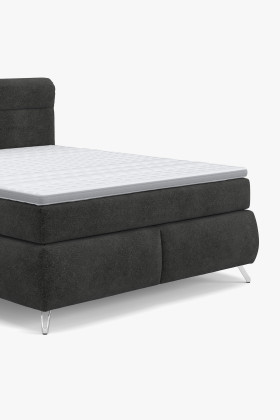 Boxspring postel antracit 160 cm s úložným prostorem Treviso 2