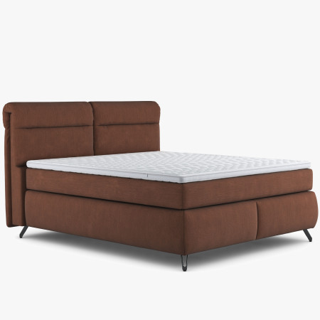 Boxspring postel oranžová 180 cm s úložným prostorem Treviso