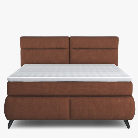 Boxspring postel oranžová 160 cm s úložným prostorem Treviso
