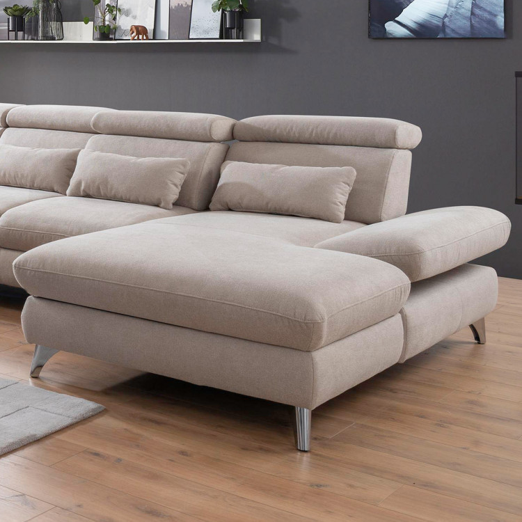 Sedací souprava Carolina ve tvaru písmene U s možností funkcí, béžová