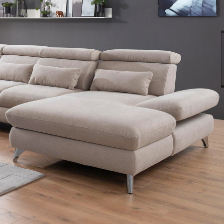 Sedací souprava Carolina ve tvaru písmene U s možností funkcí, béžová