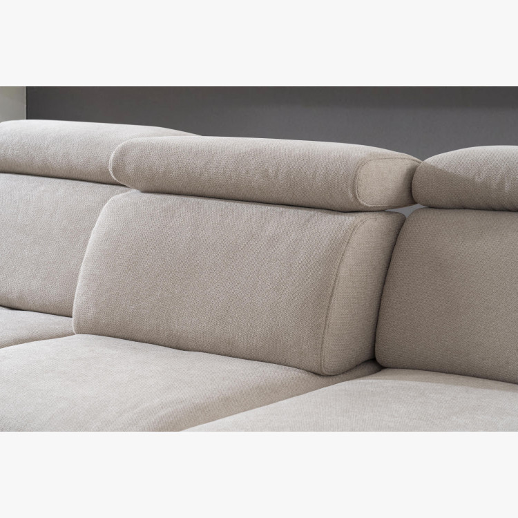 Sedací souprava Carolina ve tvaru písmene U s možností funkcí, béžová