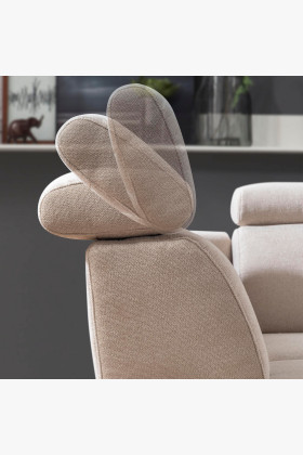 Sedací souprava Carolina ve tvaru písmene U s možností funkcí, béžová 2