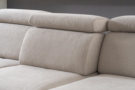 Sedací souprava Carolina ve tvaru písmene U s možností funkcí, béžová