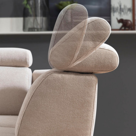 Sedací souprava Carolina ve tvaru písmene U s možností funkcí, béžová