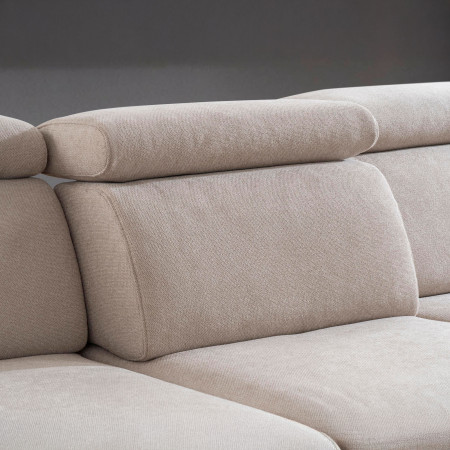 Sedací souprava Carolina ve tvaru písmene U s možností funkcí, béžová