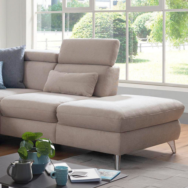 Sedací souprava Carolina ve tvaru písmene U s možností funkcí, béžová