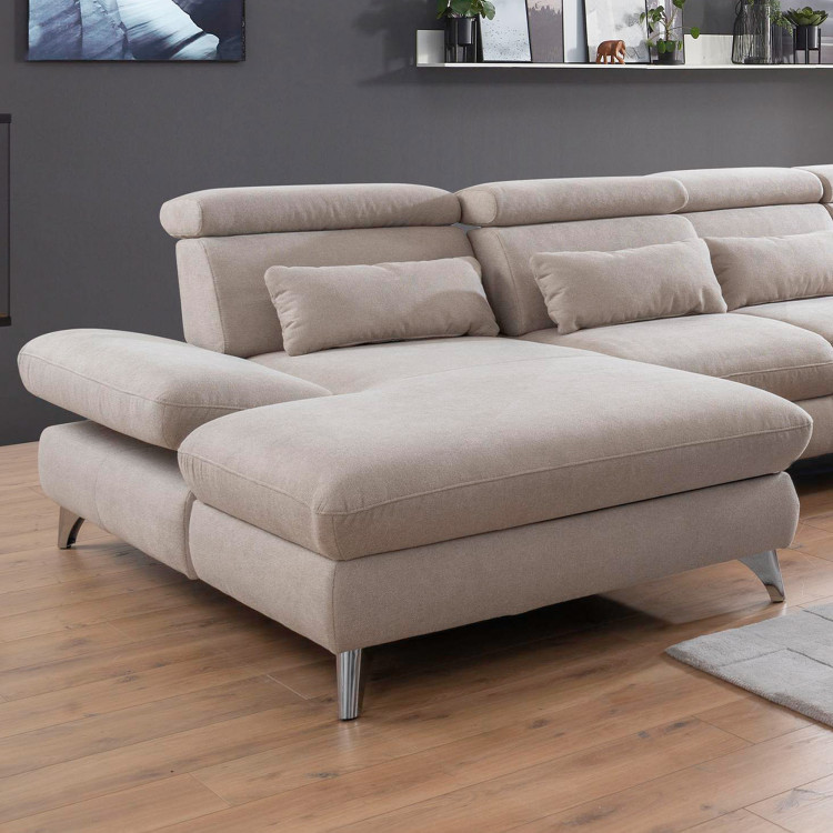 Sedací souprava Carolina ve tvaru písmene U s možností funkcí, béžová