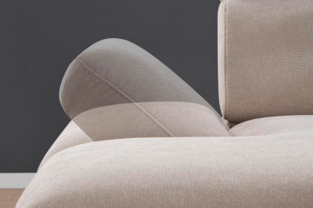 Sedací souprava Carolina ve tvaru písmene U s možností funkcí, béžová