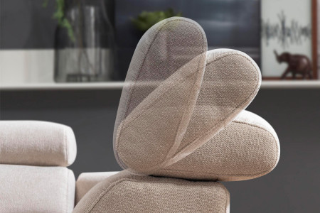 Sedací souprava Carolina ve tvaru písmene U s možností funkcí, béžová