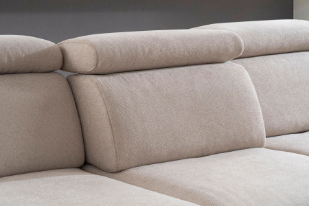 Sedací souprava Carolina ve tvaru písmene U s možností funkcí, béžová