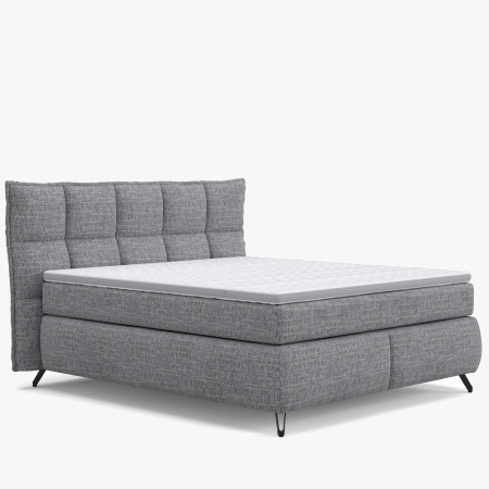 Boxspring postel šedá 180 cm s úložným prostorem Treviso