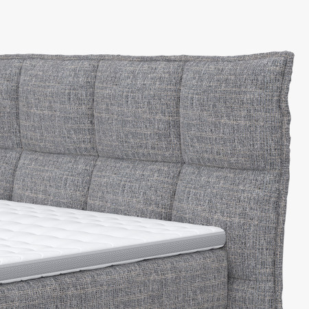 Boxspring postel šedá 180 cm s úložným prostorem Treviso