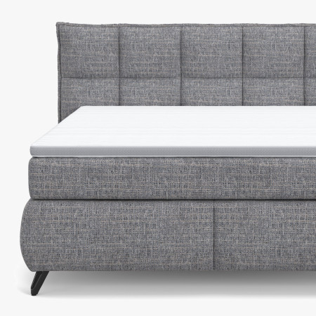 Boxspring postel šedá 180 cm s úložným prostorem Treviso