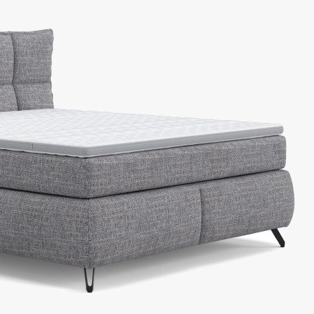 Boxspring postel šedá 160 cm s úložným prostorem Treviso