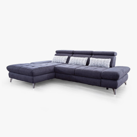 Rohová sedačka Carolina s možností funkcí, Roh vlevo