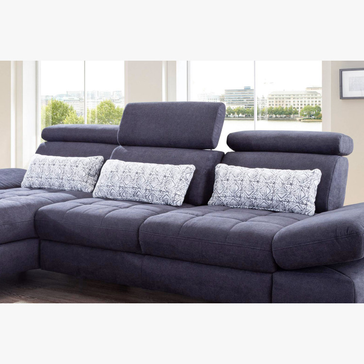 Rohová sedačka Carolina s možností funkcí, Roh vlevo