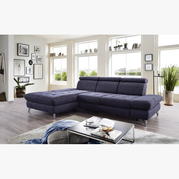 Rohová sedačka Carolina s možností funkcí, Roh vlevo