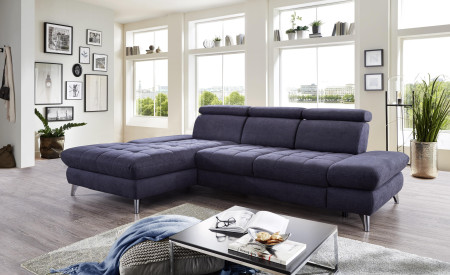 Rohová sedačka Carolina s možností funkcí, Roh vlevo