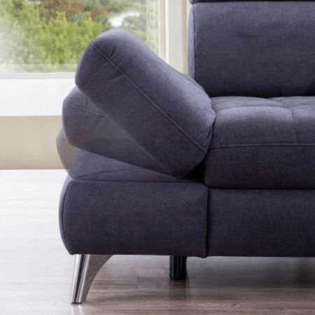 Rohová sedačka Carolina s možností funkcií, Roh vpravo