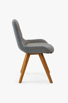 Pohodlná jídelní židle , modře šedá 2