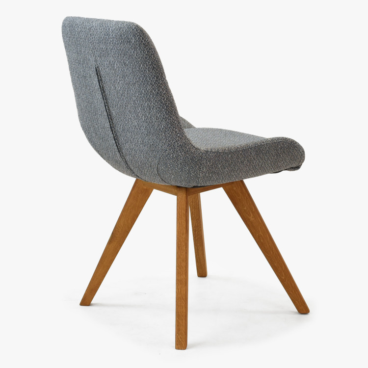 Pohodlná jídelní židle , modře šedá