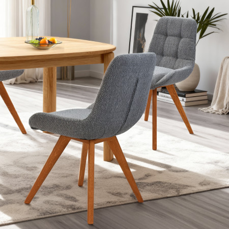 Pohodlná jídelní židle , modře šedá