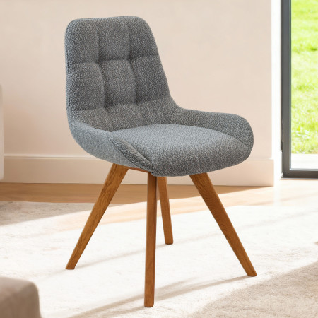 Pohodlná jídelní židle , modře šedá