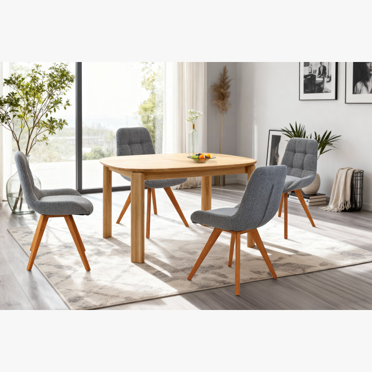 Pohodlná jídelní židle , modře šedá