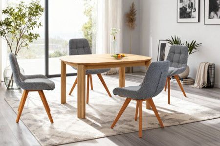 Pohodlná jídelní židle , modře šedá