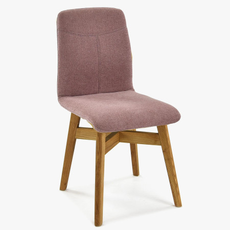 Židle jídelní YORK, lososová - easy clean