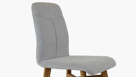 Židle jídelní YORK, šedá - easy clean