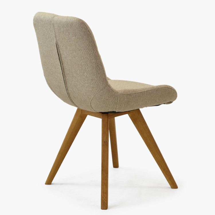 Pohodlná jídelní židle , šedě matová