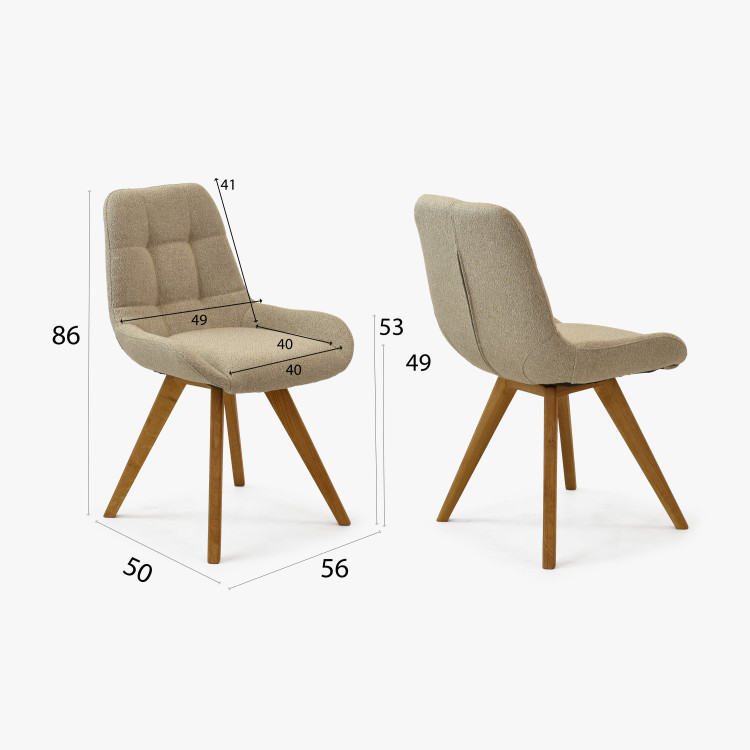 Pohodlná jídelní židle , šedě matová