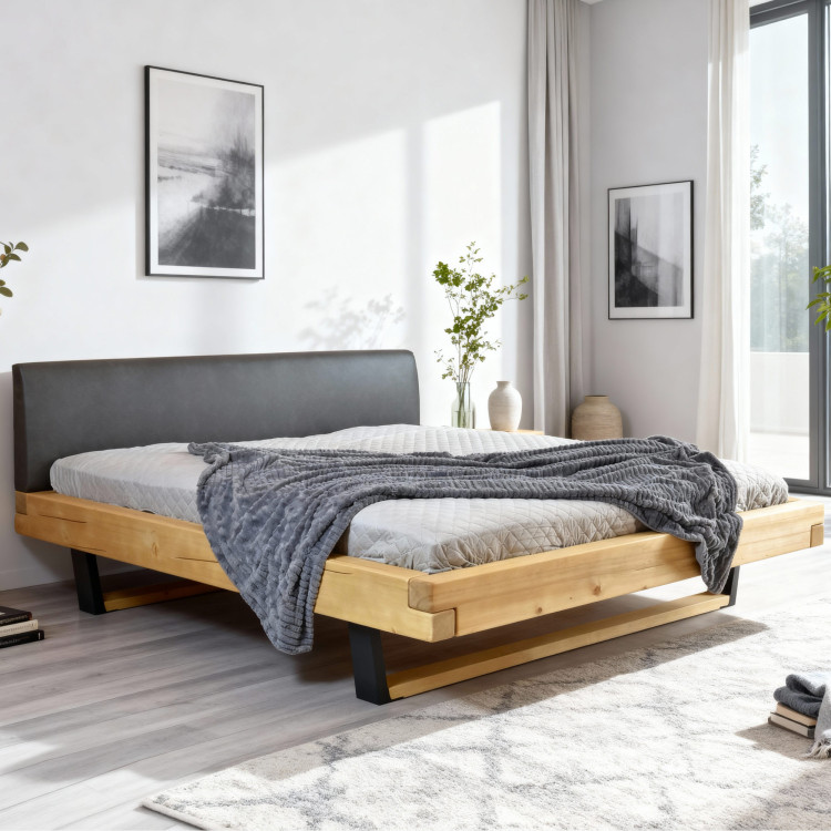 Postel z masivu na nohách, Laura smrk 160 x 200 cm