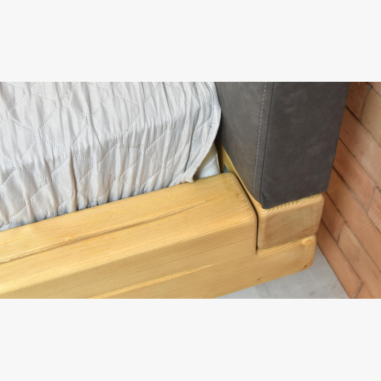 Postel z masivu na nohách, Laura smrk 160 x 200 cm