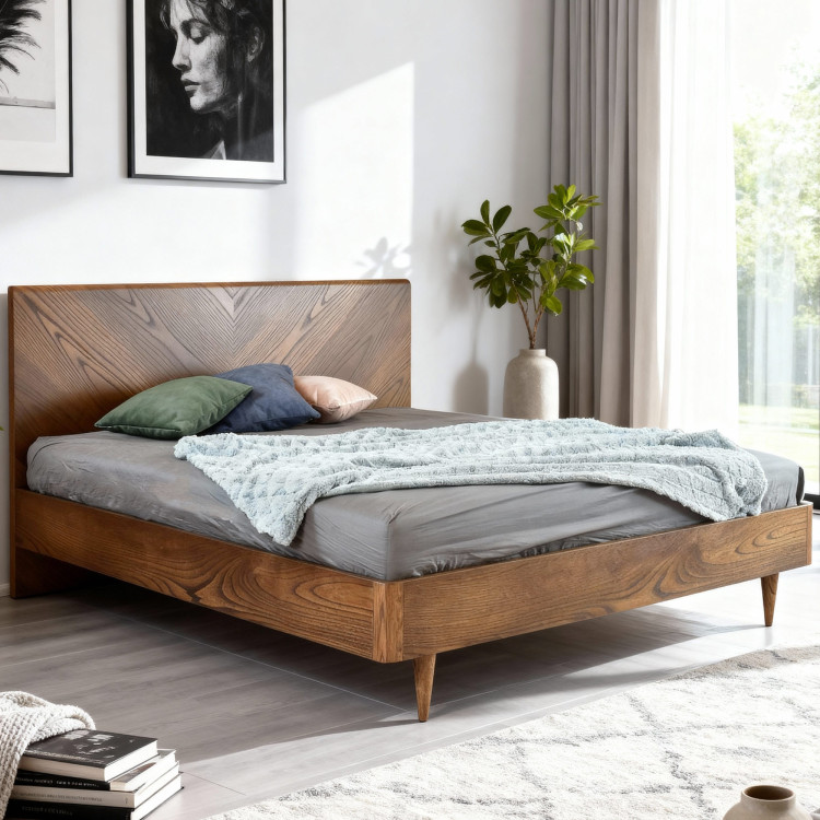 Postel v retro designu 180 x 200, Bordo