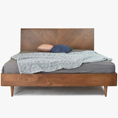 Postel v retro designu 180 x 200, Bordo